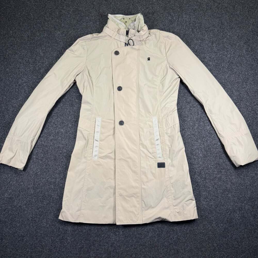 G-Star RAW Women's Beige Lightweight Technical Trench Coat